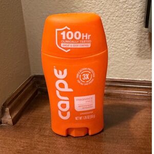 Carpe Underarm Antiperspiranty Deodorant Fragrance Free 1.76oz Exp 07/2028